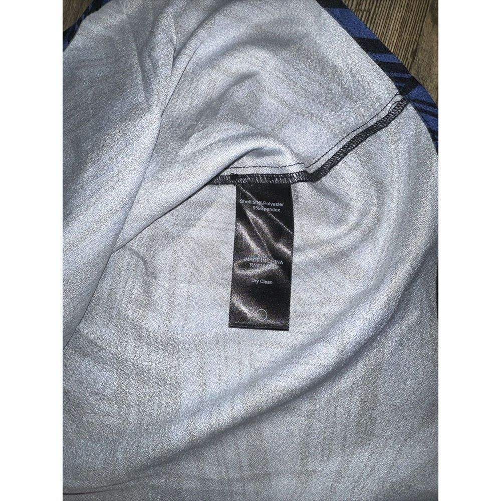 Women's Sam Edelman Abstract Long Sleeve Shirtdress, Size 8 - Blue. NWT. $138.00 - Picture 6 of 8